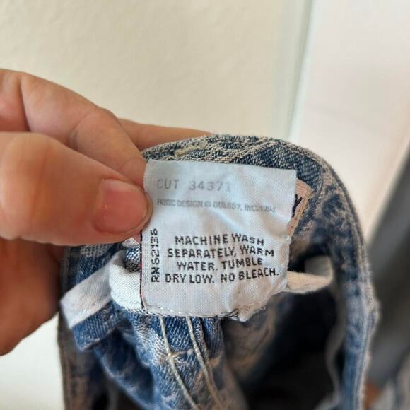 Vintage Guess Denim Button Skirt Mini Skirt - Picture 6 of 6